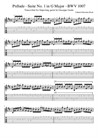 Prélude - Suite No.1 in G Major - Arrangement for acoustic guitar (flatpicking)