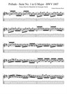 Prélude - Suite No.1 in G Major - Arrangement for mandolin